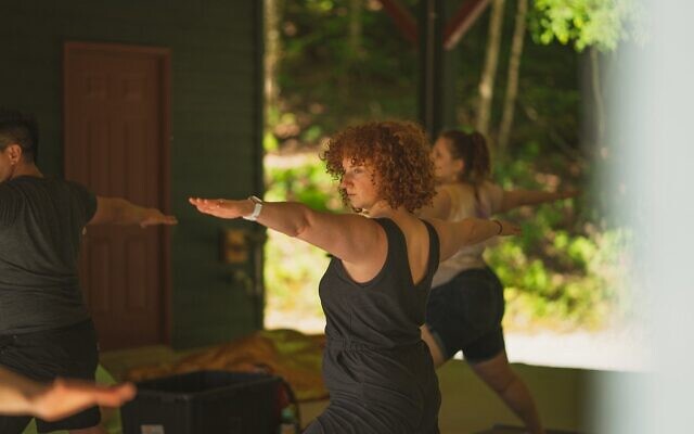 Many millennials are interested in yoga, so the camp made sure it was offered as part of the programming schedule // Photo Credit: Jason Belsky