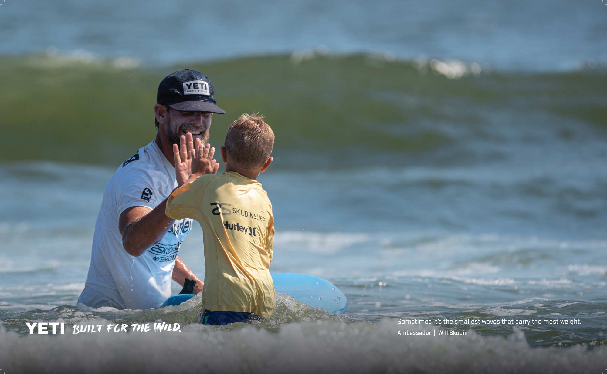 Will Skudin, YETI Ad in Surfers Journal / Photo: Jason Belsky