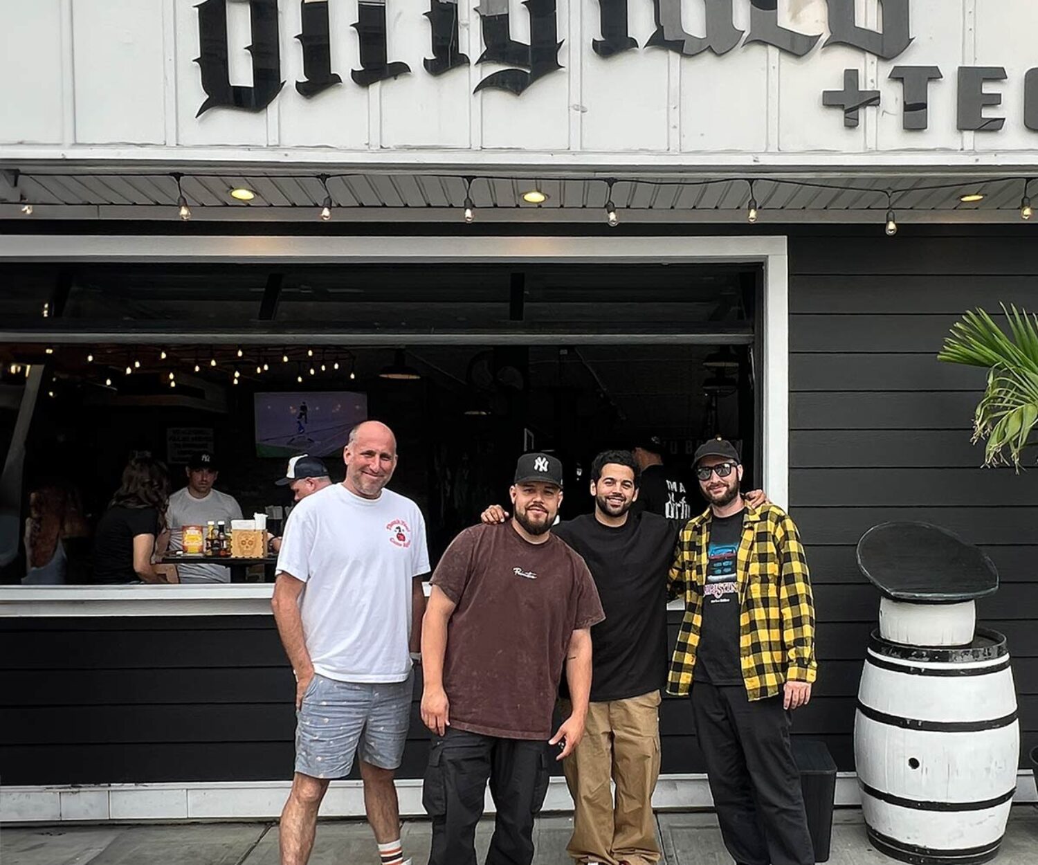 Jason Belsky, Spanish Mike, Paul Rodriguez, Jason Kinzel at Dirty Taco