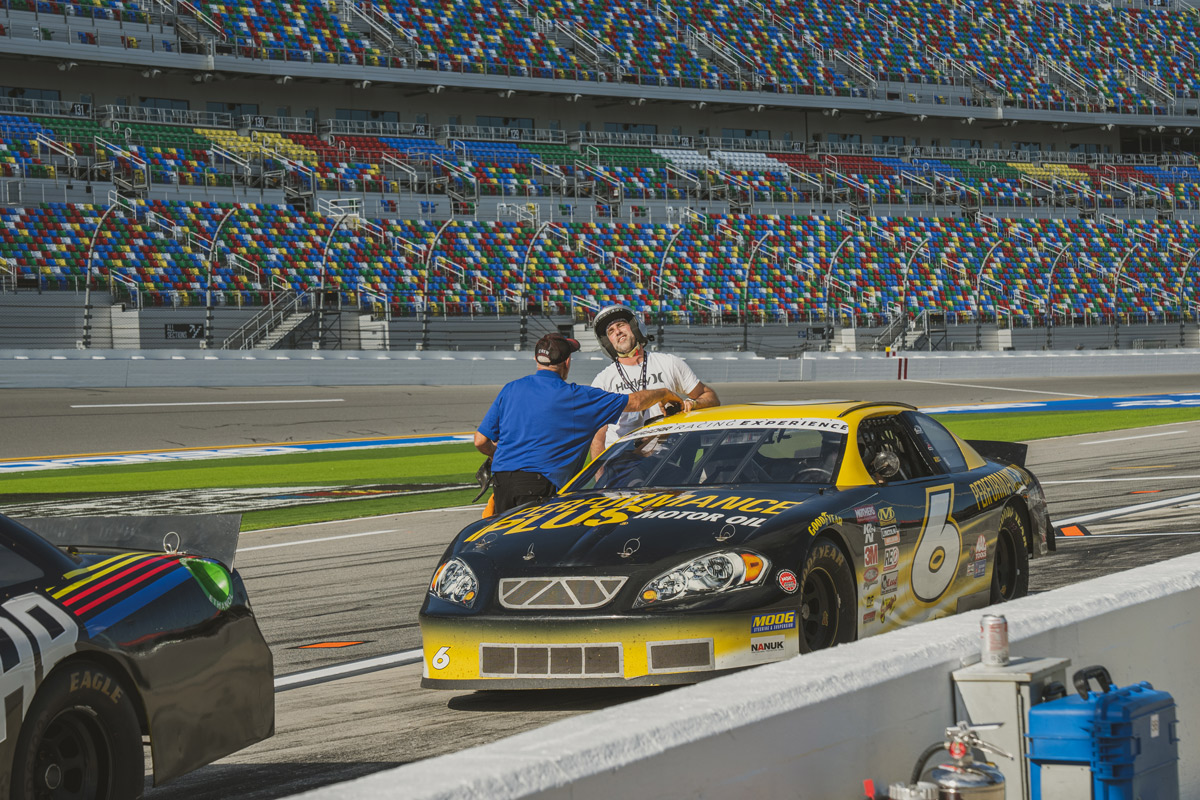 Jay, Car Sick after 3 laps at 150+